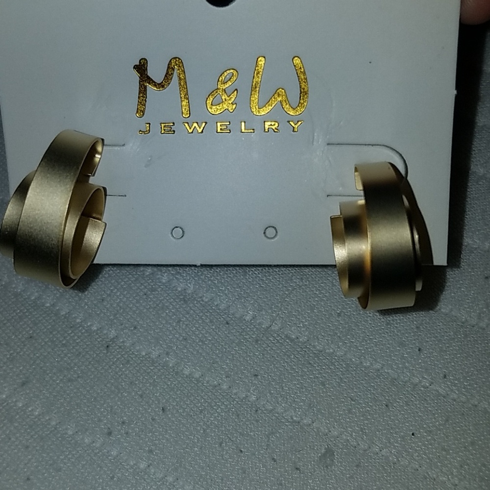 M & W JEWELRY Ribbon spiral Earrings